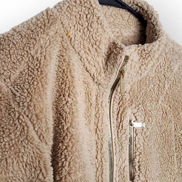Calvin Klein Women's Teddy Bear Full Zip Sherpa Jacket size Medium - Picture 3 of 6